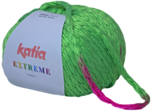 Katia Extreme fluogroen - fuchsiaroze 62